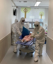 [NSP PHOTO]울진군의료원 요양병원, 코로나19 대응 모의훈련 실시