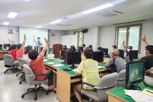 [NSP PHOTO]청송군, 농업인대학 온라인 교육 병행