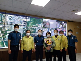 [NSP PHOTO]광양시 CCTV 통합관제센터 요원, 전남경찰청장 감사장 수상