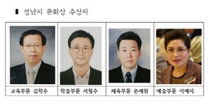 [NSP PHOTO]성남시, 문화상 수상자 4명 선정