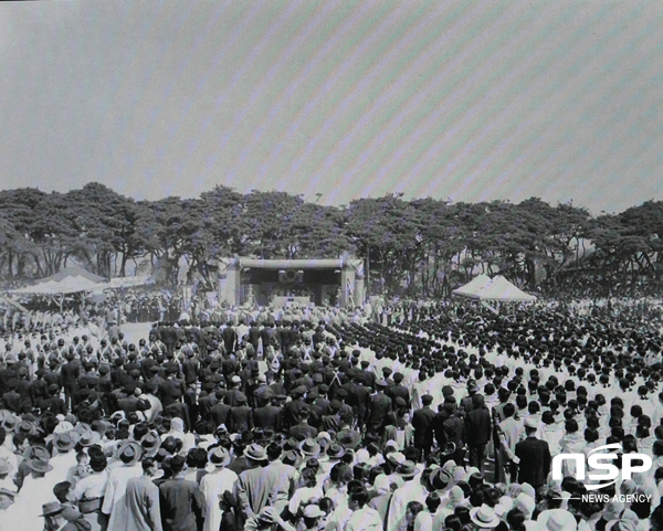 NSP통신-경주시 1962년 제1회 신라문화제 서제 모습. (경주시)