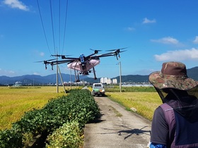 [NSP PHOTO]강진군, 드론 활용 조사료 종자 파종 실시