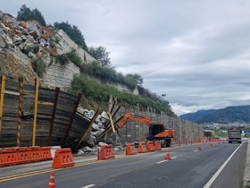 [NSP PHOTO]광양시 세미존 서희스타힐스 아파트 현장 가시설물 붕괴 사고 발생