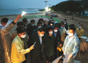 [NSP PHOTO]주낙영 경주시장, 양남 수렴항 어촌뉴딜 300사업 현장 점검