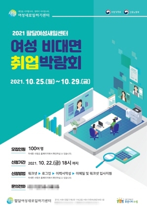 NSP통신-2021년 비대면 취업 박람회 포스터. (수원시)