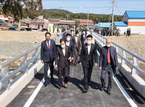 [NSP PHOTO]포항시, 청하천을 횡단하는 하송교 개통으로 주민숙원 해결