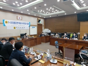 [NSP PHOTO]정윤경 경기도의원, G-스포츠클럽 체육회 사무국장단과 정담회