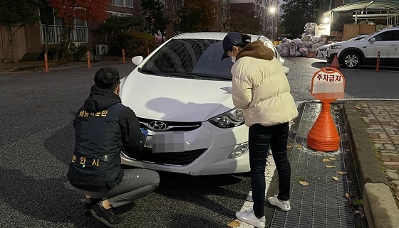 NSP통신-▲천안시가 체납액 징수를 위해 합동 번호판 영치를 실시했다. (천안시)