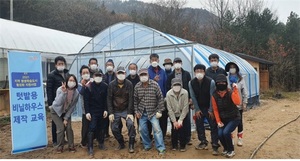 [NSP PHOTO]이젠 내 손으로 뚝딱...완주군, 비닐하우스 설치 교육