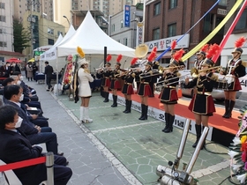 [NSP PHOTO]수원 구 매탄시장 청년 쉐프 먹촌으로 변화하는 기념식 성황