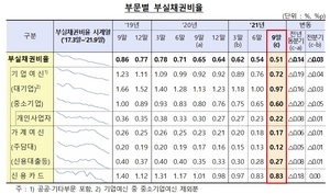 [NSP PHOTO]9월 국내은행 부실채권 역대 최저 수준 ...착시현상 지적도
