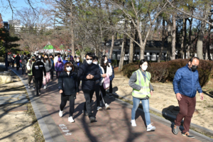 [NSP PHOTO]경상북도문화관광공사, 경주 보문호반 힐링 걷기 대면행사 성료