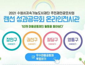 [NSP PHOTO]수원도시재단, 2021 주민제안 온라인 성과공유회 개최