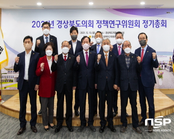 NSP통신-경상북도의회 정책연구위원회는 지난 13일 도의회 세미나실에서 2021년도 도의회 정책연구 활동을 마무리하고 2022년 연구활동 방향 논의를 위한 2021년도 정기총회를 개최했다. (경상북도의회)