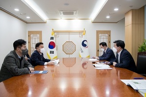 [NSP PHOTO]강임준 군산시장·신영대 국회의원, 행안부 장관 면담 가져