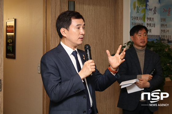 -서철모 화성시장이 발언을 하고 있다. (조현철 기자)