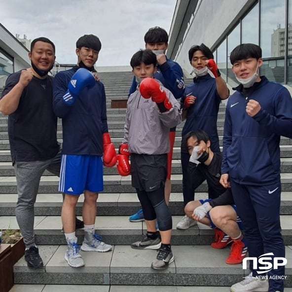 NSP통신-대경대 복싱부 단체 사진 (대경대학교)