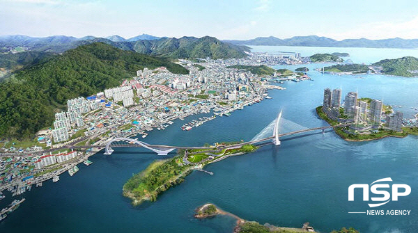 NSP통신-여수 경도 해양관광단지 연륙교 조감도 (광양경자청)