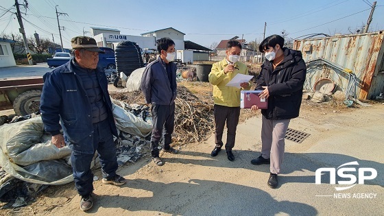 [NSP PHOTO]김재천 완주군의회 의장, 민원현장 찾아 주민의견 청취