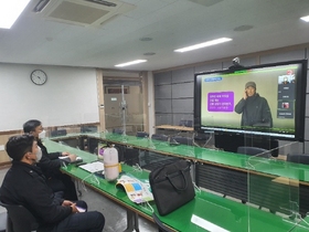 [NSP PHOTO]광양소방서, 다수화재 발생 중점관리 대상 비대면 영상교육 실시