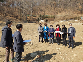 [NSP PHOTO]안양시의회 도시건설위, 매장문화재 출토 건축현장 방문