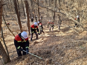 [NSP PHOTO]수원시, 산불 예방 역량 교육·훈련 실시