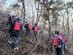 [NSP PHOTO]안산시, 수리산 화재 1천500명 투입 총력 대응