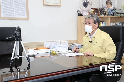 [NSP PHOTO]유진섭 정읍시장, 투표소 방역 관리 만전 주문