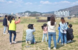 [NSP PHOTO]경주시, 황룡사 중문·남회랑 옛 모습 증강현실 체험서비스 운영