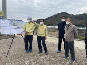 [NSP PHOTO]박성일 완주군수, 여름 재해우려 지역 사전 점검