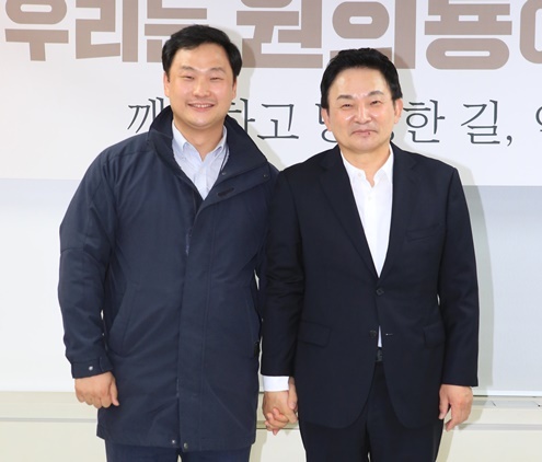 NSP통신-고준호 국민의힘 경기도의원 예비후보(좌)와 원희룡 제20대 대통령직인수위원회 기획위원회 위원장(우) (고준호 선거캠프)