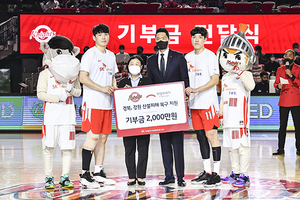 [NSP PHOTO]SKT·SK나이츠, 팬과 함께 산불피해 이재민에 ESG 기금 전달