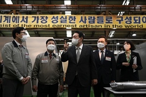 [NSP PHOTO]윤석열 당선인, 경남 창원 국가산업단지 방문