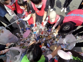 [NSP PHOTO]수원시, 청년들과 함께 깨끗한 거리 만들었어요