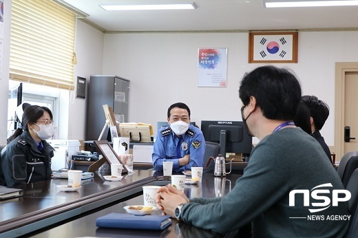 [NSP PHOTO]김충관 군산해경서장, 직원과의 소통의 시간 추진