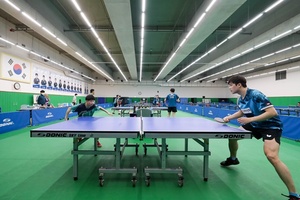 [NSP PHOTO]한국마사회 탁구단, 청각장애 국가대표 선수들 대상 재능기부 봉사
