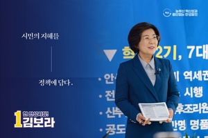 [NSP PHOTO]김보라 안성시장 후보 후원금 마감…소액다수모금 성과