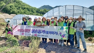 [NSP PHOTO]광양시 여성친화 시민참여단, 농촌일손돕기
