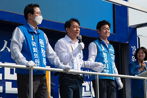 [NSP PHOTO]이광재 선거운동 첫날부터 광폭행보본격 선거 일정 돌입