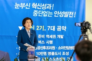 [NSP PHOTO]김보라 안성시장 후보, 혁신 2기 지역공약 발표