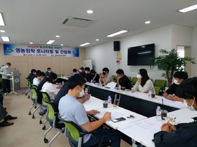 [NSP PHOTO]영암군, 청년후계농 선정대상자와 간담회 개최