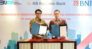 [NSP PHOTO]KB국민은행, 인도네시아 국영은행 BNI와 업무협약 체결