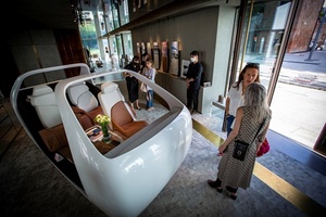 [NSP PHOTO]현대트랜시스 밀라노서 친환경 모빌리티 공간 비전 제시