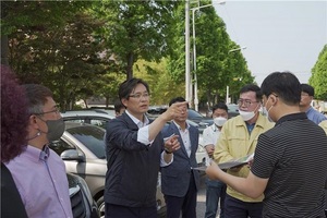 [NSP PHOTO]우승희 영암군수 당선인, 혁신영암준비위 현장방문 본격 나서