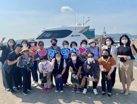 [NSP PHOTO]광양시 주부명예기자단, 선진항만 광양항 견학 실시