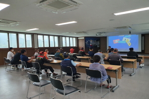 [NSP PHOTO]영덕군 축산면, 중대재해 예방 근로자 안전보건 교육 시행