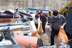 [NSP PHOTO]울릉군, 해양쓰레기 수거 나서
