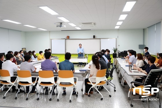 [NSP PHOTO]서거석 교육감, 군산상고 방문…특성화고 어려움 등 청취