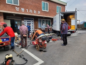 [NSP PHOTO]광양시, 찾아가는 농업기계 순회수리 환영하는 농업인