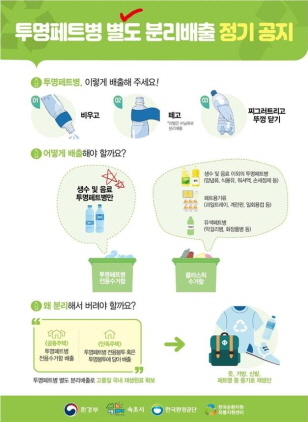 NSP통신-속초시 투명페트병 분리배출 공지 포스터. (속초시)
